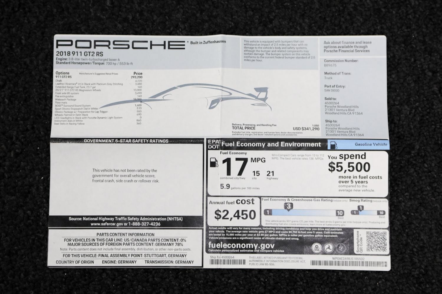 Used 2018 Porsche 911 GT2 RS RWD image 3