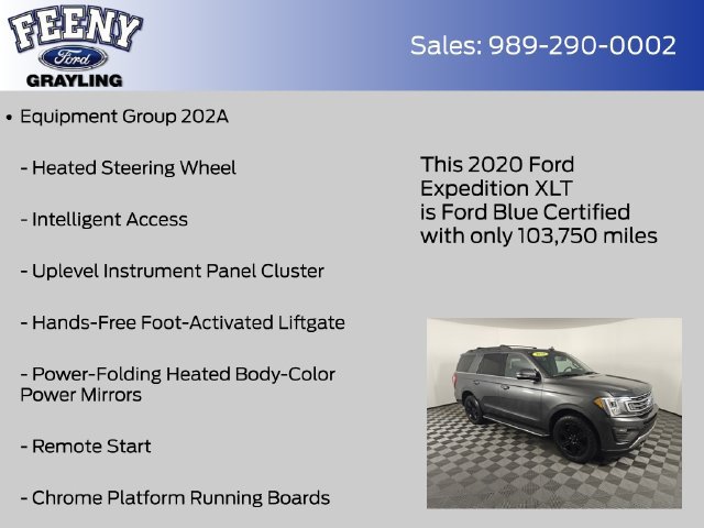 Certified 2020 Ford Expedition XLT w/ Equipment Group 202A AWD/4WD image 14