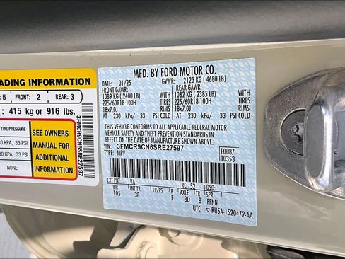 Used 2025 Ford Bronco Sport Outer Banks w/ Outer Banks Tech Package+ AWD/4WD image 34