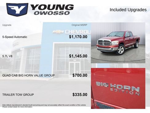 Used 2007 Dodge Ram 1500 Truck SLT w/ Quad Cab Big Horn Value Group AWD/4WD image 4