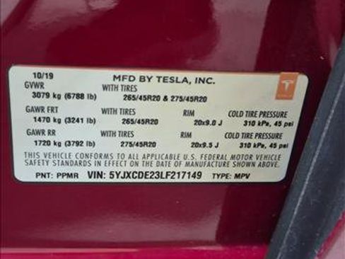 Used 2020 Tesla Model X Long Range AWD/4WD image 22