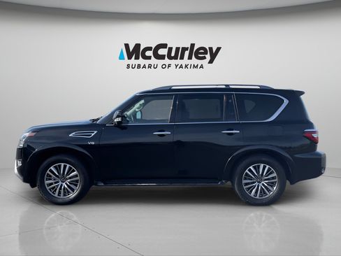Used 2021 Nissan Armada SL w/ Captain's Chairs Package AWD/4WD image 3