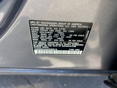 Certified 2022 Volkswagen Atlas SE AWD/4WD image 24