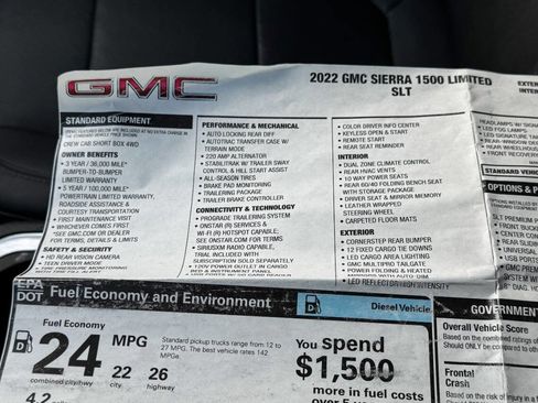 Used 2022 GMC Sierra 1500 SLT w/ SLT Premium Plus Package AWD/4WD image 41