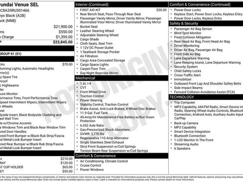 Used 2024 Hyundai Venue SEL FWD image 33