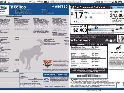 Used 2021 Ford Bronco Badlands image 2