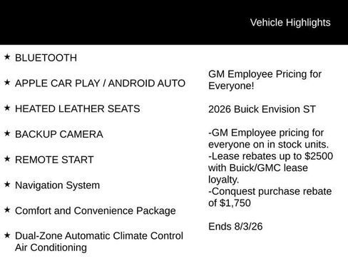 New 2026 Buick Envision Sport Touring AWD/4WD image 2