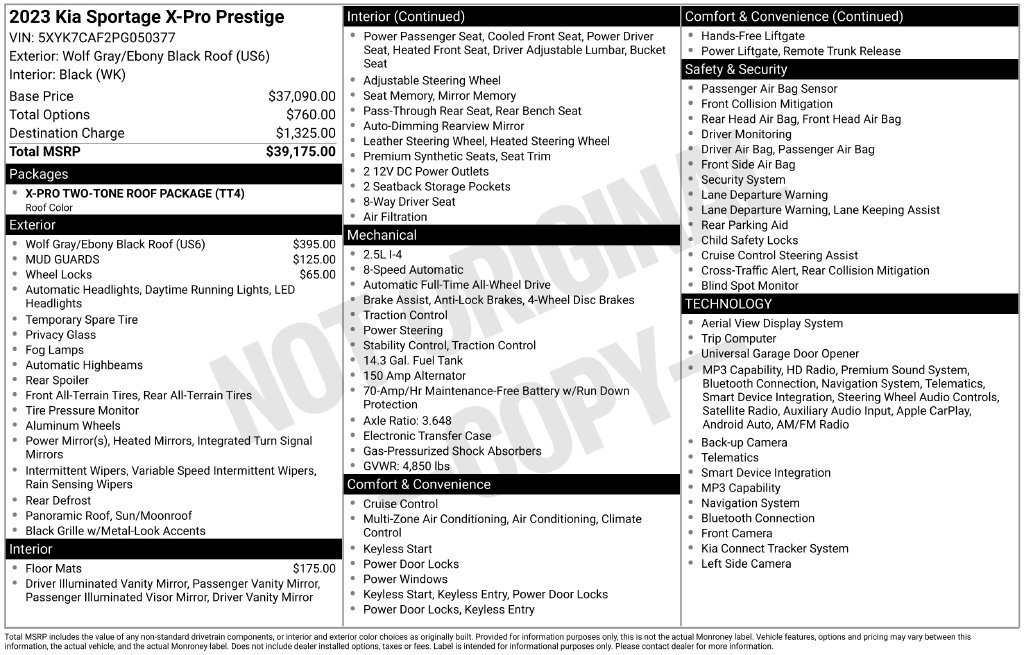 Used 2023 Kia Sportage X-Pro Prestige AWD/4WD image 34