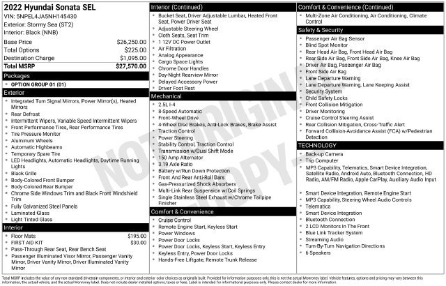Used 2022 Hyundai Sonata SEL FWD image 8