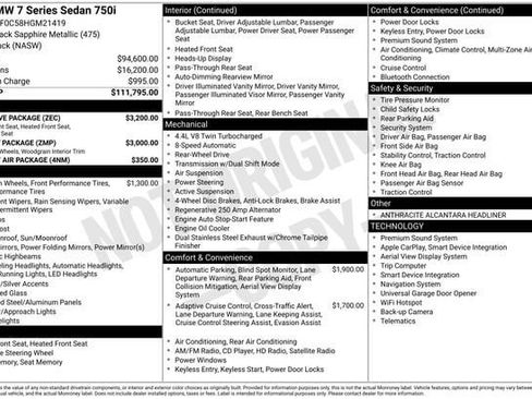 Used 2017 BMW 750i image 32