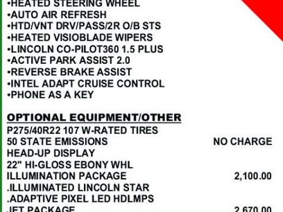 Used 2023 Lincoln Aviator Reserve w/ Equipment Group 201A