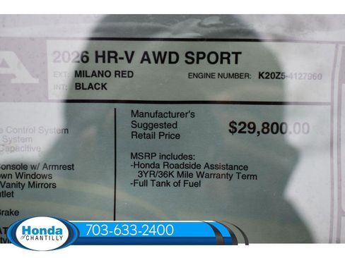 New 2026 Honda HR-V Sport image 34