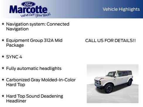 Certified 2025 Ford Bronco Outer Banks AWD/4WD image 8