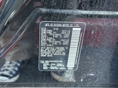 Used 2022 INFINITI QX80 Luxe image 58