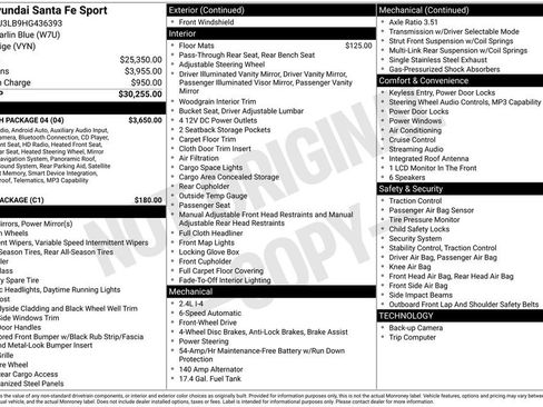 Used 2017 Hyundai Santa Fe Sport w/ 2.4L Tech Package 04 image 13