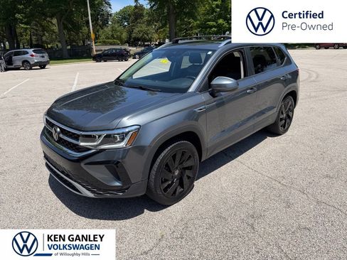Used 2023 Volkswagen Taos SEL w/ Black Wheel Package AWD/4WD image 1