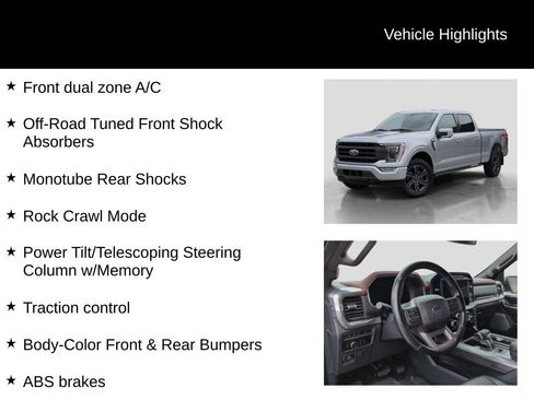 Certified 2023 Ford F150 Lariat w/ Equipment Group 502A High image 31