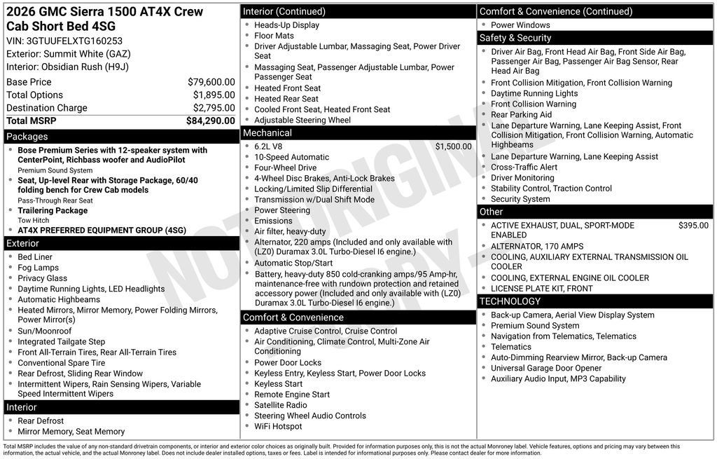 Used 2026 GMC Sierra 1500 AT4X AWD/4WD image 21