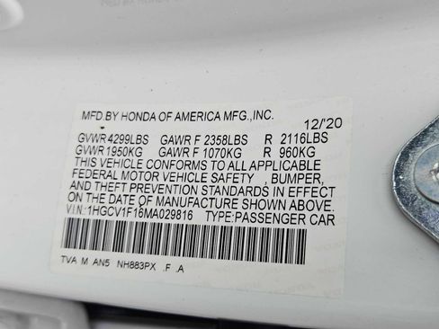 Used 2021 Honda Accord LX image 30