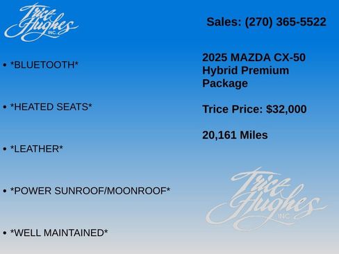Used 2025 MAZDA CX-50 AWD 2.5 Hybrid w/ Premium Pkg image 7