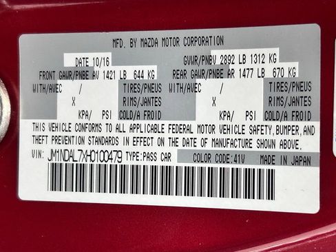 Used 2017 MAZDA MX-5 Miata RF Club image 20