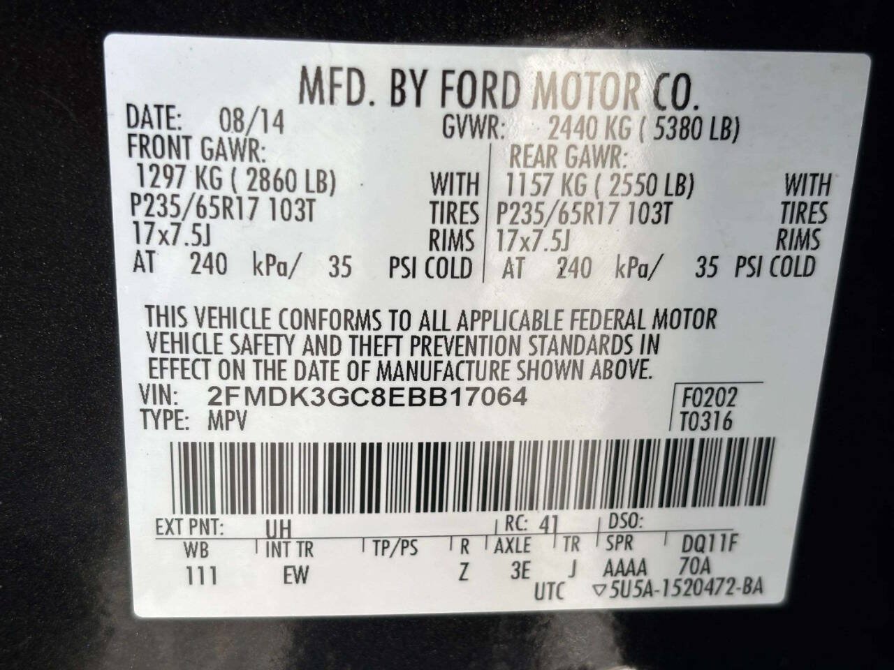 Used 2014 Ford Edge SE w/ Equipment Group 101A FWD image 30