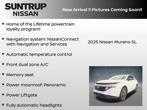 Certified 2025 Nissan Murano SL AWD/4WD image 6