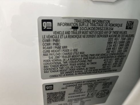 Used 2025 Chevrolet Silverado 1500 LT w/ Work Truck Package image 15