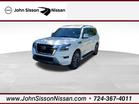 Used 2024 Nissan Armada Platinum w/ Captain's Chairs Package AWD/4WD image 1