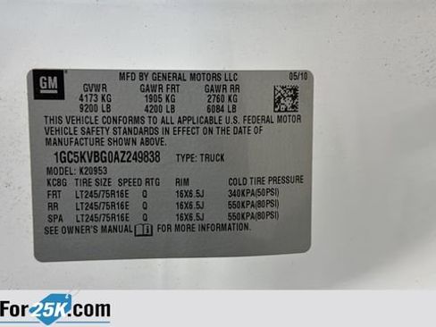 Used 2010 Chevrolet Silverado 2500 W/T image 26