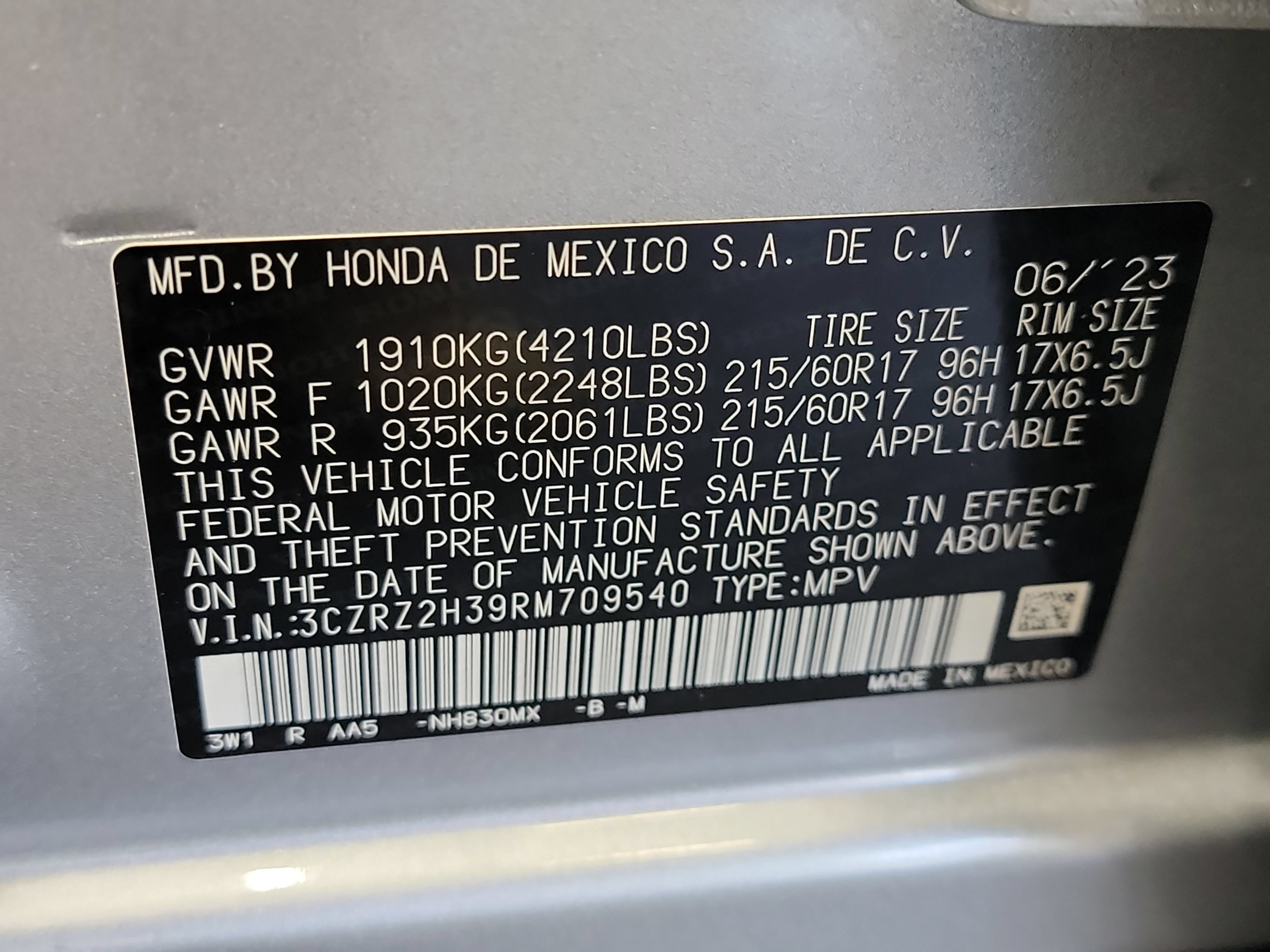 Used 2024 Honda HR-V LX image 32