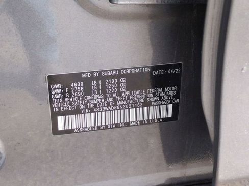 Used 2022 Subaru Legacy Premium image 26