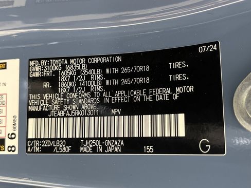 Used 2024 Toyota Land Cruiser w/ Premium Package image 9