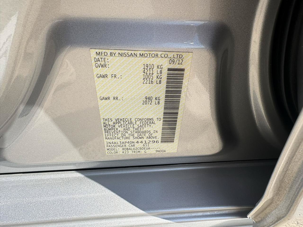 Used 2013 Nissan Altima 2.5 SV FWD image 21