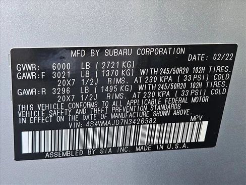 Used 2022 Subaru Ascent Onyx Edition image 24