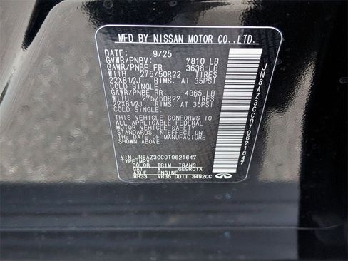 New 2026 INFINITI QX80 Autograph w/ Premium Cargo Package image 35