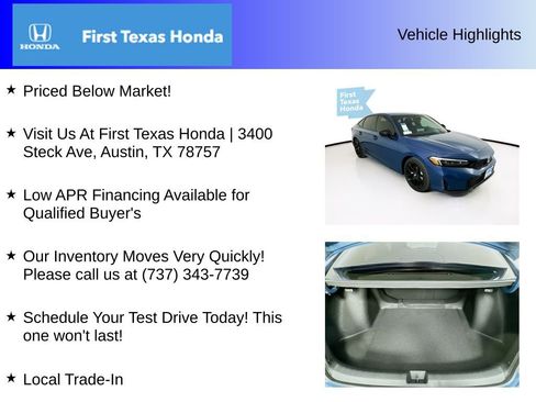 New 2026 Honda Civic Sport image 5