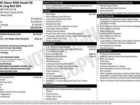 Used 2024 GMC Sierra 3500 Denali w/ Denali Reserve Package AWD/4WD image 3