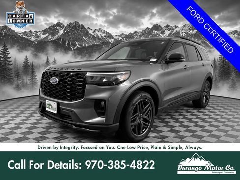 Certified 2025 Ford Explorer ST-Line w/ ST-Line Street Pack AWD/4WD image 1