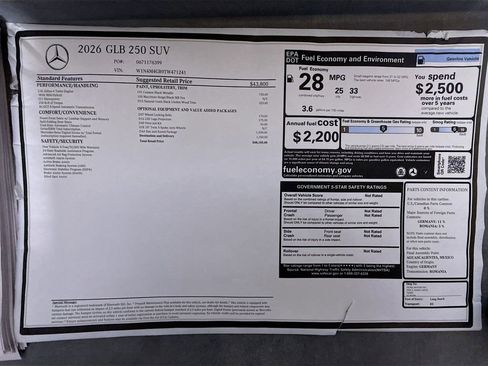 New 2026 Mercedes-Benz GLB 250 image 9