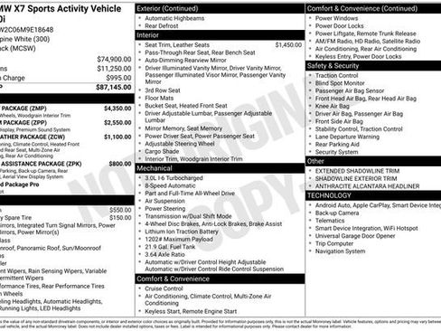 Used 2021 BMW X7 xDrive40i w/ M Sport Package image 49