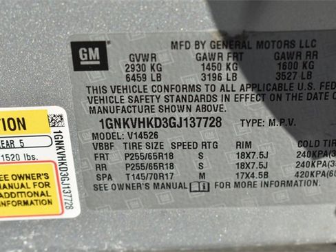 Certified 2016 Chevrolet Traverse LT image 37