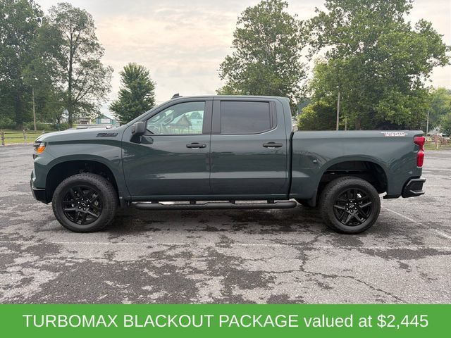 Used 2025 Chevrolet Silverado 1500 Custom Trail Boss w/ Turbomax Blackout Package AWD/4WD image 2