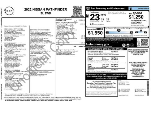 Used 2022 Nissan Pathfinder SL w/ SL Premium Package FWD image 2