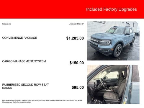Used 2022 Ford Bronco Sport Big Bend w/ Convenience Package AWD/4WD image 5