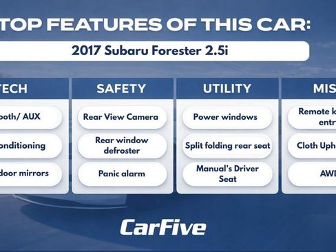 Used 2017 Subaru Forester 2.5i w/ Alloy Wheel Package AWD/4WD image 31