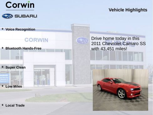 Used 2011 Chevrolet Camaro SS w/ RS Package RWD image 6