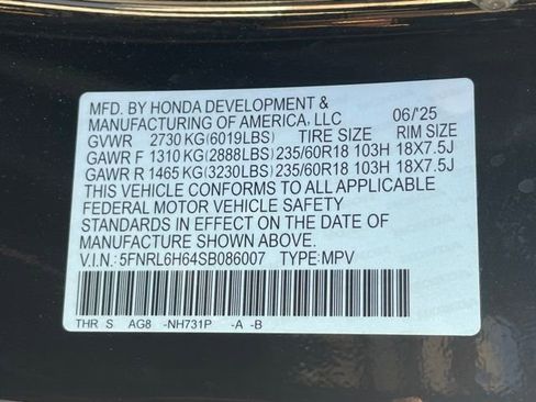 Used 2025 Honda Odyssey EX-L image 34