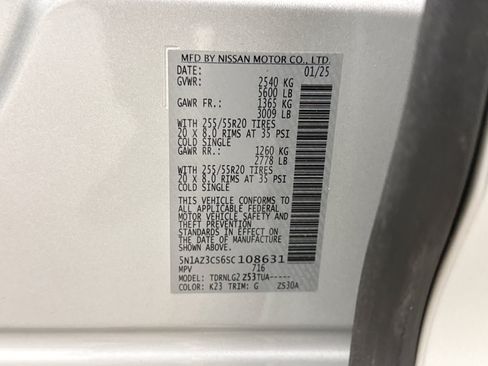 Used 2025 Nissan Murano SL AWD/4WD image 27