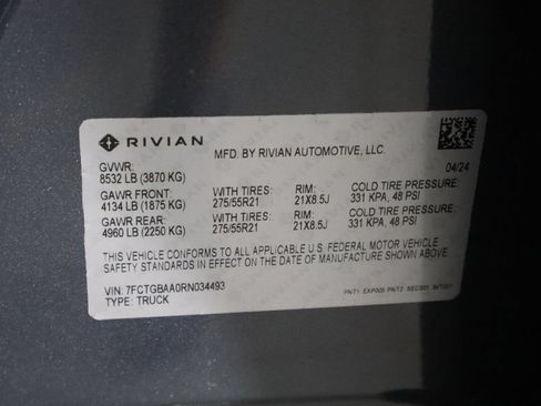 Used 2024 Rivian R1T Adventure AWD/4WD image 35